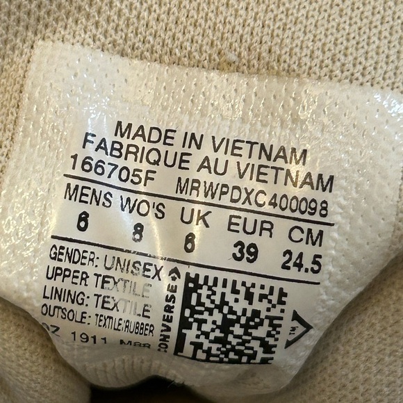 Chuck Taylor All Star Converse Light Gray High-Top Sneakers - Picture 11 of 11